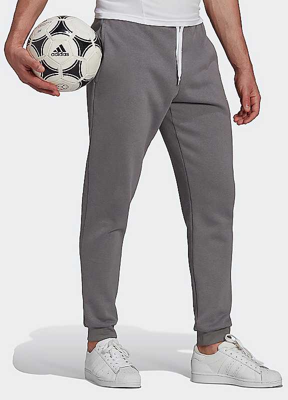 Adidas Performance Men's Grey Logo Print Ent22 Training Pants Medium