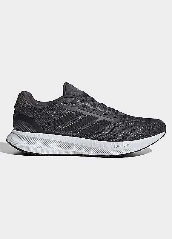 Adidas Performance Men's Dark Grey/Black Runfalcon 5 Running Trainers Size 8.5