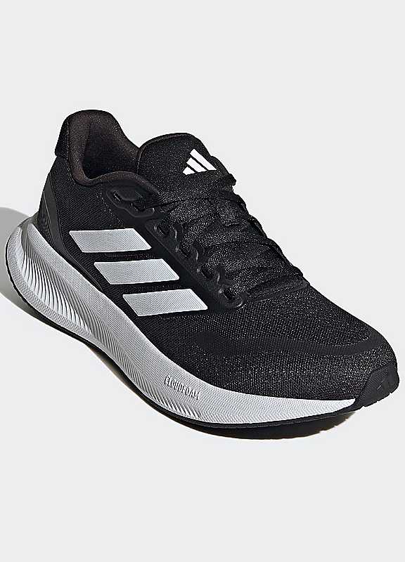 Adidas Women's Runfalcon 5 Running Shoes - Black/White - 5.5 (38.7) - Image 5