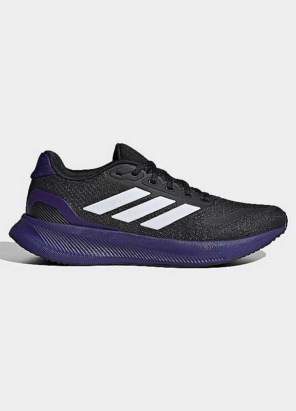 Adidas Performance Women's Black Blue Runfalcon 5 Running Trainers Size 6