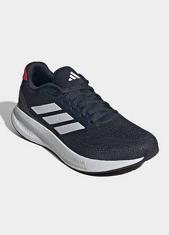 Adidas Performance Men's Black/White/Red Runfalcon 5 Running Trainers Size 8.5