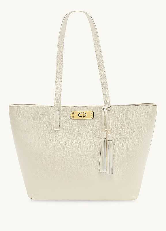 Apatchy London Women's The Kate Leather Bag in Stone - Image 2