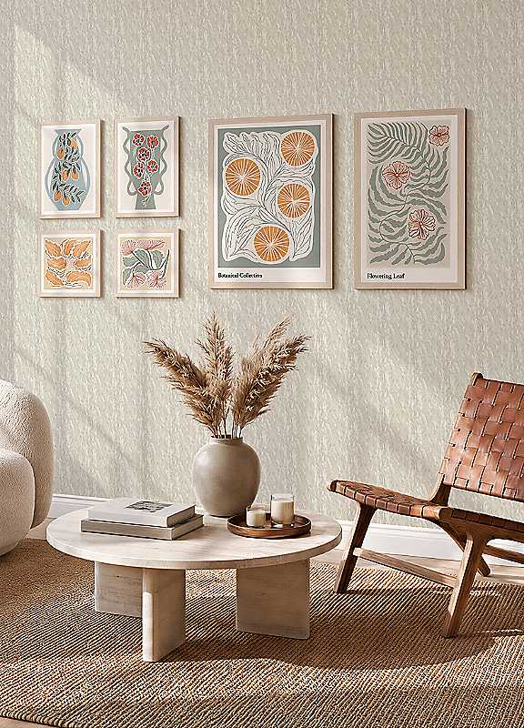 6-In-1 Abstract Botanicals Canvas Set - Size: 66 X 48 X 2.5Cm - Wilko Multicoloured Arthouse - Image 3