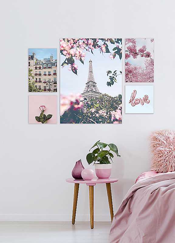 Arthouse 5-In-1 Paris In Bloom Canvas Set - Image 3