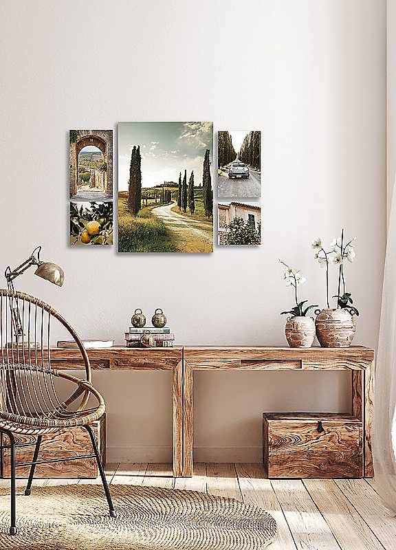 5-In-1 Tuscany Photographic Canvas Set Arthouse - Image 3