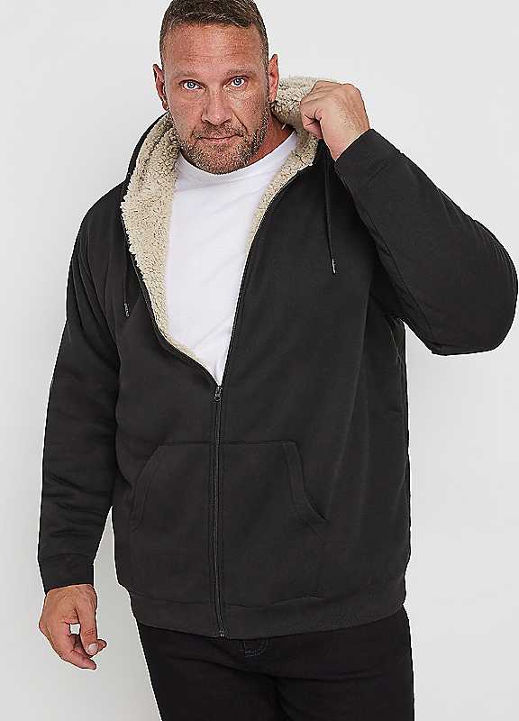 Badrhino Black Borg Zip Through Hoodie - Image 4
