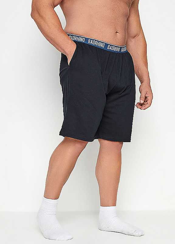 Badrhino Men's Blue Lounge Shorts In | Size: 2XL - Image 2