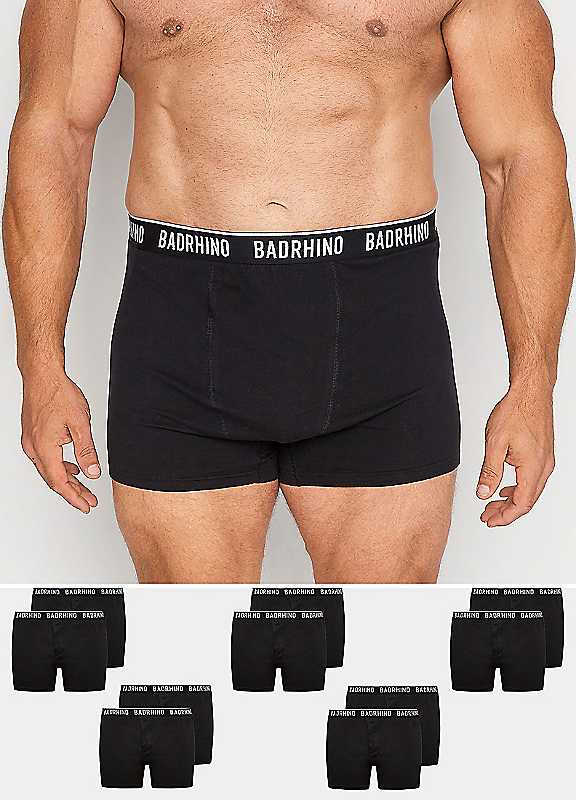 Badrhino Men's Black 10 Pack Trunks In | : Large - Image 3