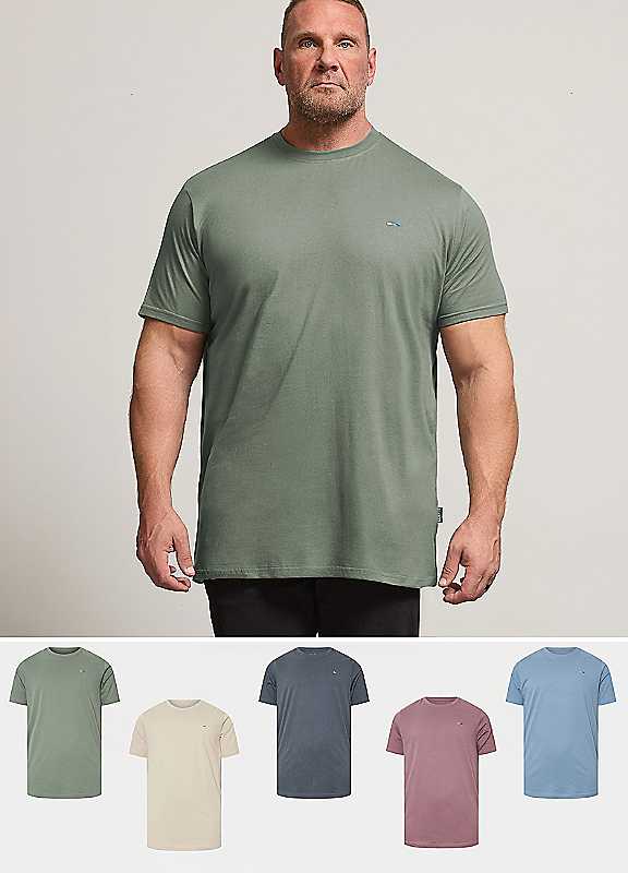BadRhino 5 Pack Extra Long Basic T-Shirt, Blue, Size 7-8Xl, Men - Image 4