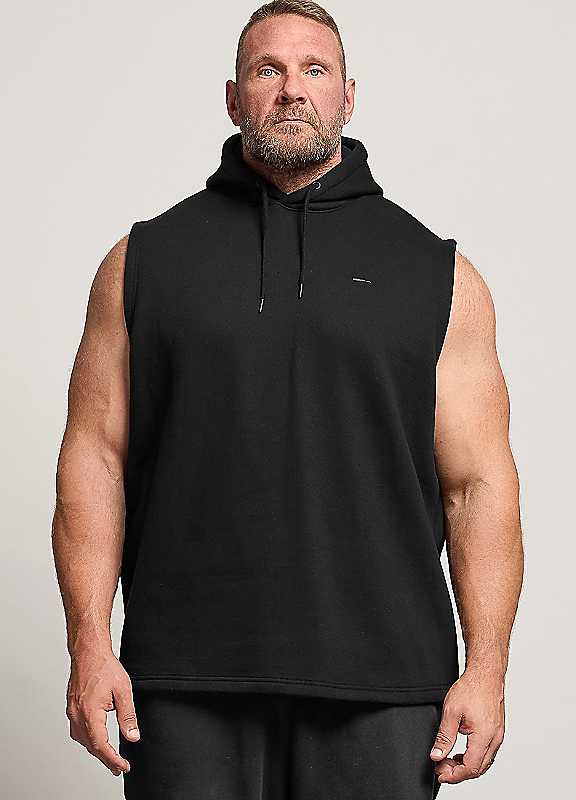BadRhino Big & Tall Sleeveless Hoodie - Men's - Plus Size Curve - Image 3