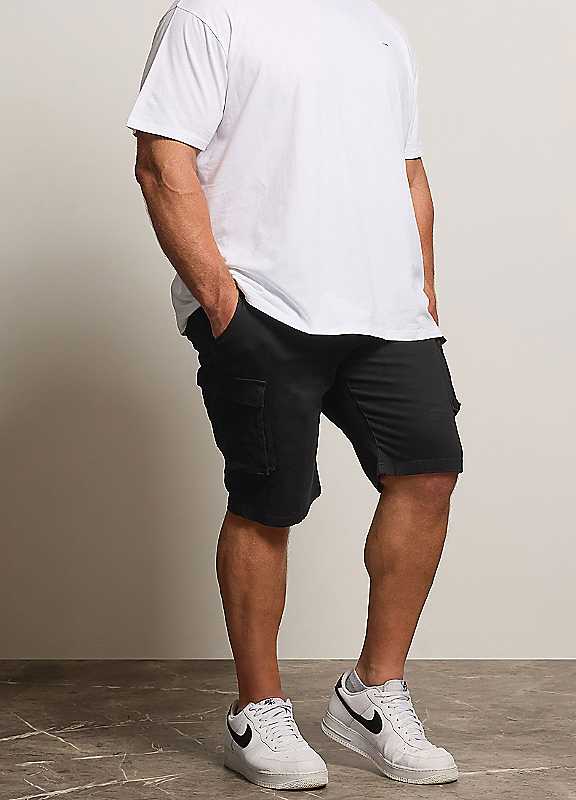 BadRhino Big & Tall Navy Stretch Cargo Shorts - Men's - Plus Size Curve - Image 4