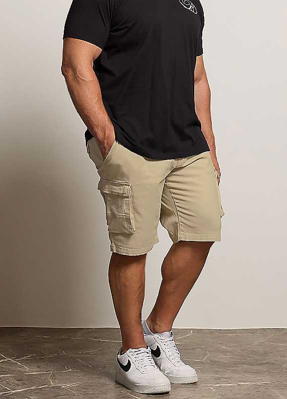 Badrhino Brown Stretch Cargo Shorts - Image 4