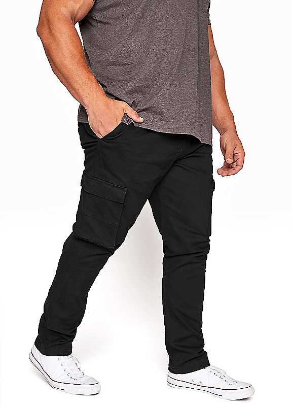 BadRhino Essential Cargo Trousers, Black, Size 42, Inside Leg 32, Men - Image 3