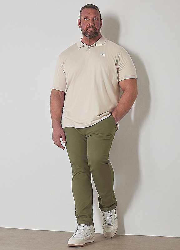 Badrhino Men's Green Stretch Chino In | Size: 46R - Image 3