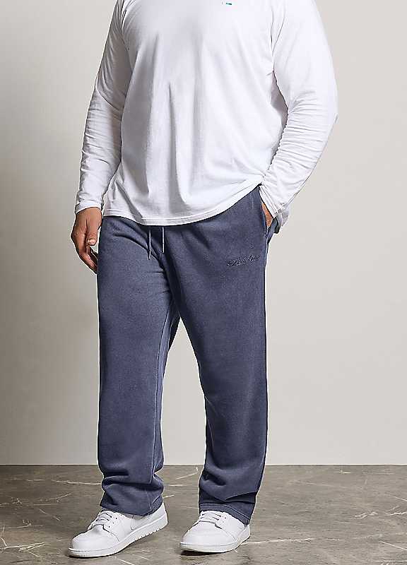 Badrhino Men's Blue Sun Faded Joggers In | Size: 2XL - Image 3