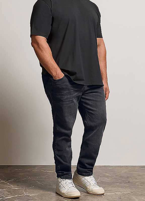 BadRhino Washed Straight Jean, Black, Size 58, Inside Leg Long, Men - Image 2