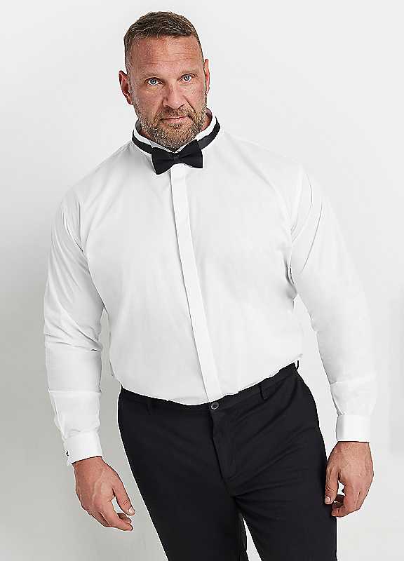 Badrhino Men's White Wing Collar Formal Shirt In | Size: 24 Inches - Image 2