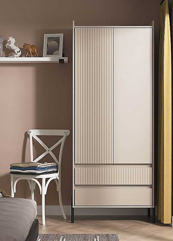 Swift Ciara 2 Door 2 Drawer Wardrobe Ready Assembled - Image 3