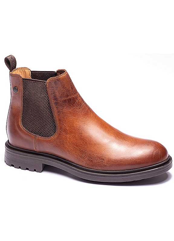 Base Men's Brown Roebuck Chelsea Boots - Size 8 - Image 2