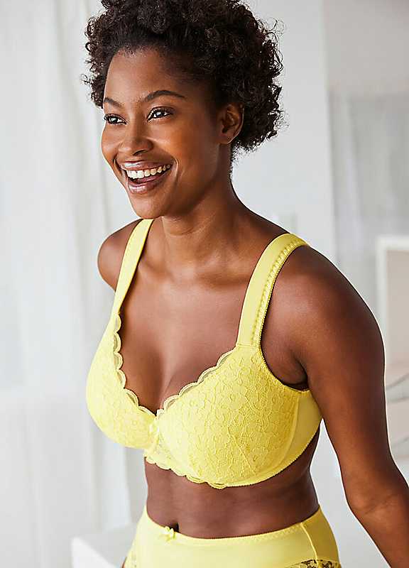 Bonprix Primrose Underwired Lace Padded Full Cup Bra 44E