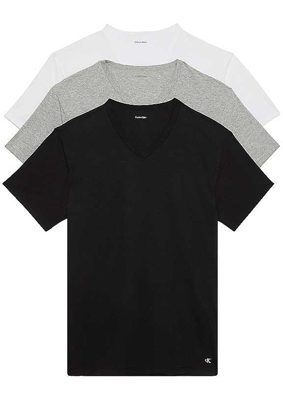 Calvin Klein Multi Pack Of 3 V-Neck Undershirts - Image 2