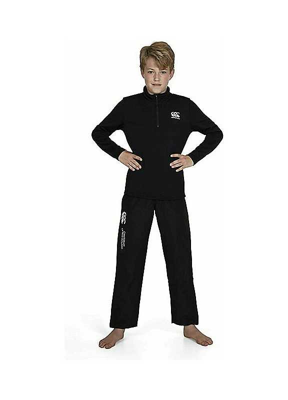 Canterbury Unisex Black Open Hem Tracksuit Bottoms In | : Size 10 Years Kids - Image 2