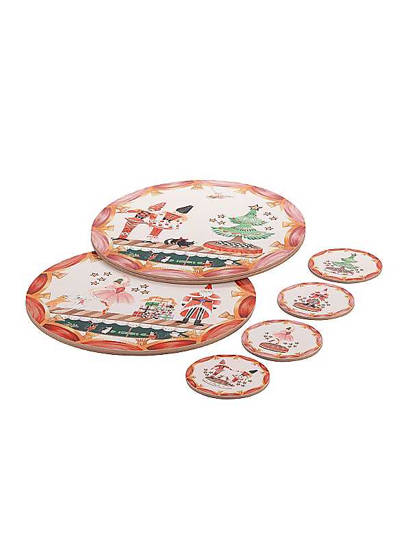 B&Q - Nutcracker Set Of 4 Placemats & Coasters - Image 2