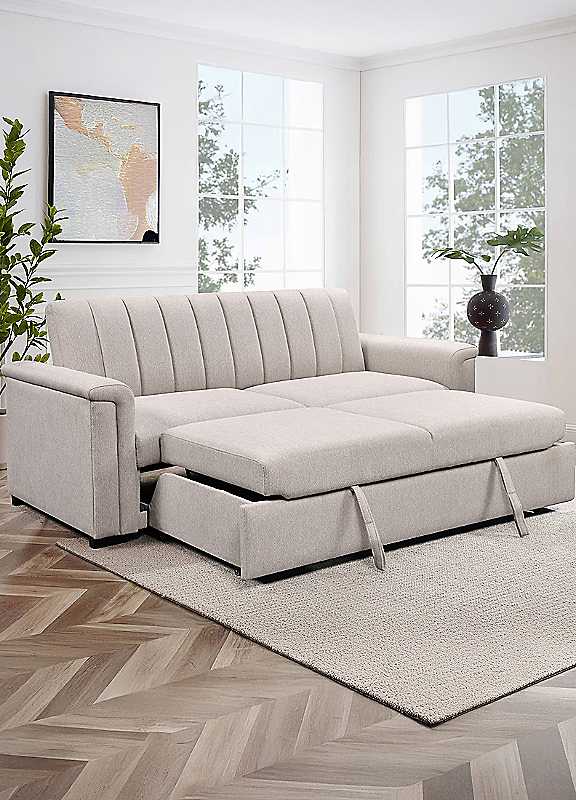 Freemans Natural Charlotte 3 Seater Sofa Bed - Image 6