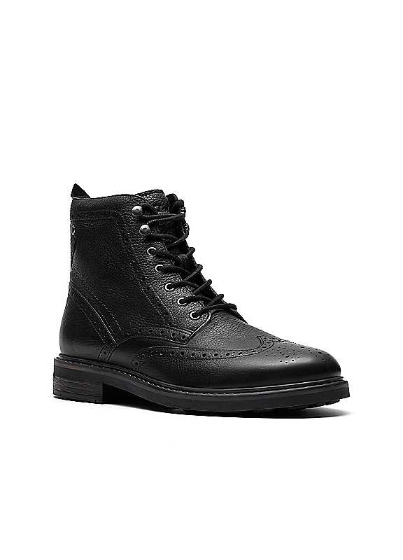 Clarks Men's Black Newford Lace Boots Size 7 - Image 2