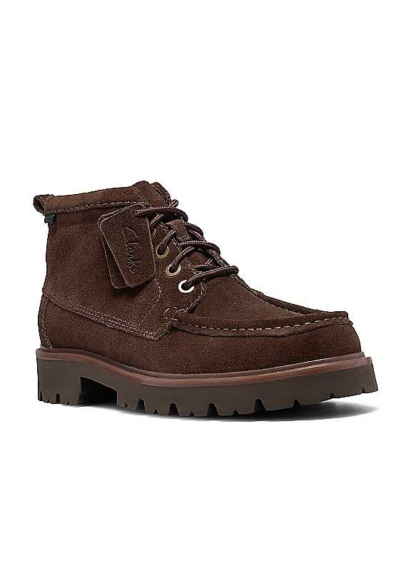 Clarks Men's Brown Cleyhill Hi Suede Boot - Image 4