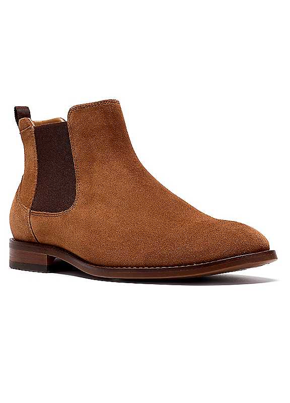 Clarks Cola Suede Cola Bowburn Top Chelsea Boots