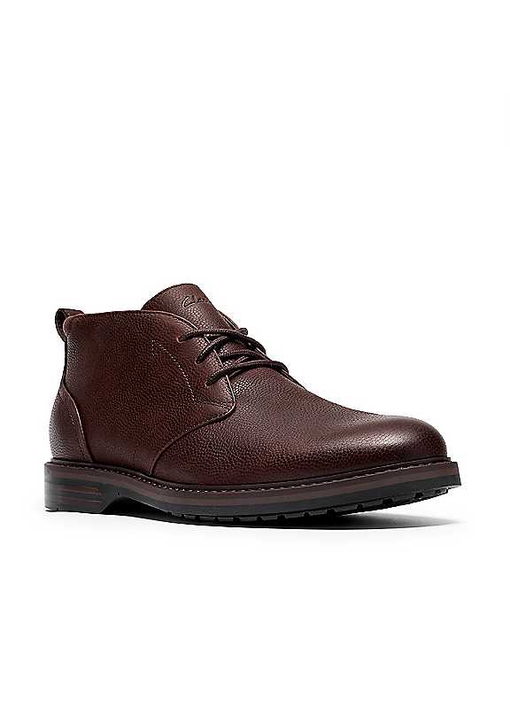 Clarks Dark Brown Aldwin2 Chukka Boots - Image 4