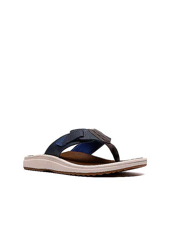 Clarks Men's Navy Brinkley Sandals - Image 2