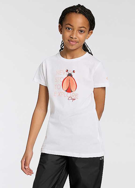 Cmp White Graphic Print Tshirt 14Y/15Y Kids