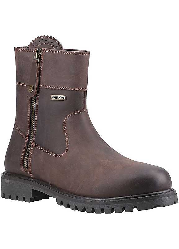Cotswold Women's Chedworth Waterproof Leather Flat Ankle Boots - Brown - Size 8 (41) - Image 7