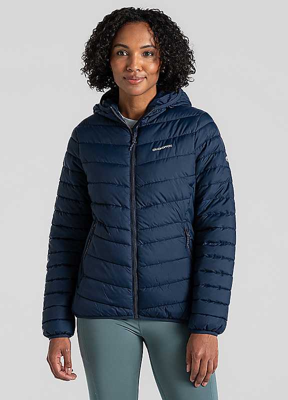 Craghoppers Blue Navy Compresslite Ix Hooded Jacket Size 16