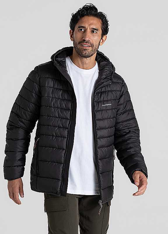 Craghoppers Black Compresslite Ix Hooded Jacket