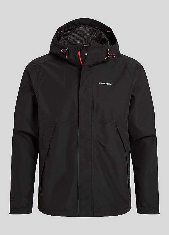 Craghoppers Men's Black Ossus Waterproof Jacket Extra Large