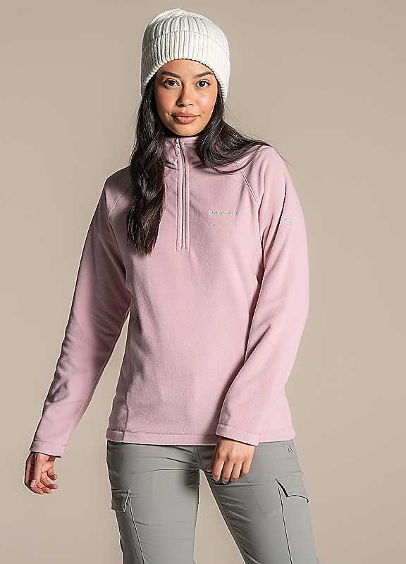 Craghoppers Mauve Miska Vi Half Zip Fleece