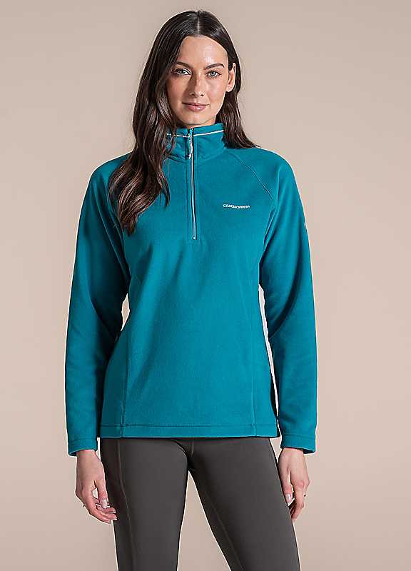 Craghoppers Teal Miska Vi Half Zip Fleece