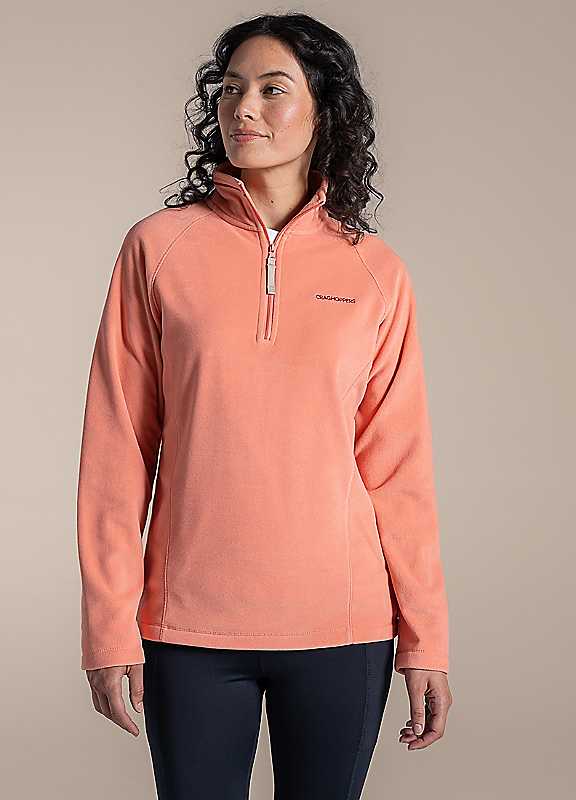 Craghoppers Women's Spcedapricot Nt Miska Lightweight Half Zip Fleece in Size 22, Sports Direct - Image 4