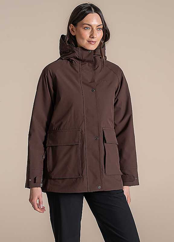 Craghoppers Women's Brown Waterproof National Trust Tuberose Jacket Size: 18 - Image 3