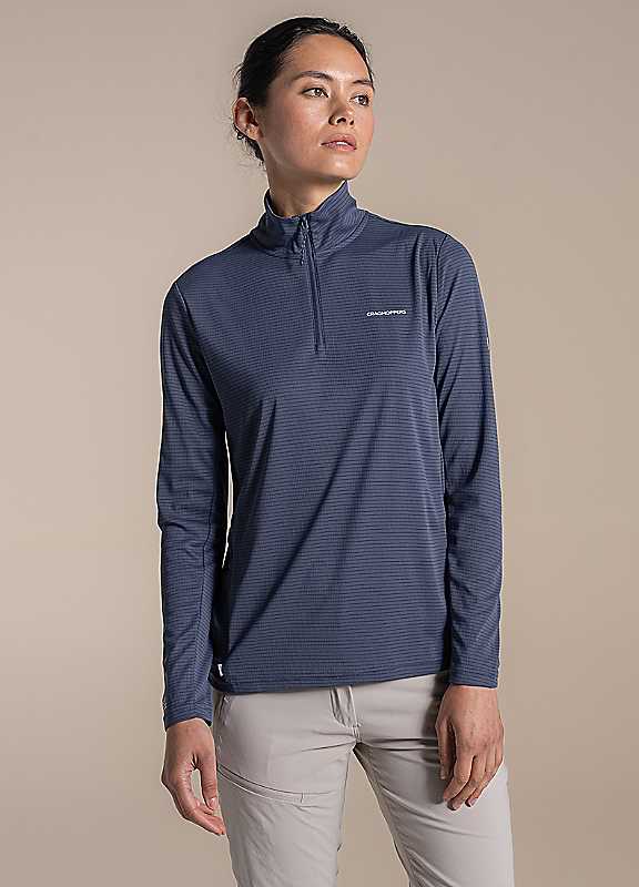 Craghoppers Women's Blue Nosilife Solarshield+ Top Size: 18 - Image 4