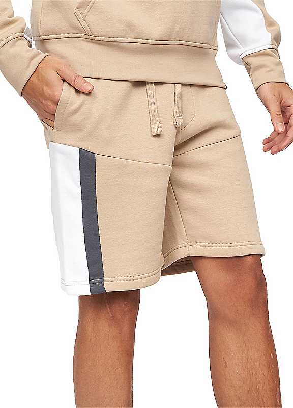 Crosshatch Men's Stone Silomane Shorts Medium