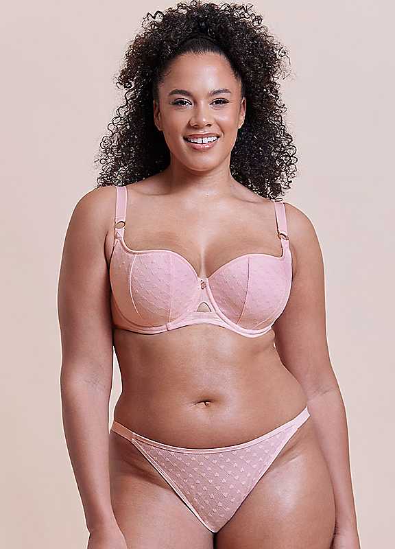 Curvy Kate Women's Pink Boost Heartbreaker Tanga Pale / Large - Image 3