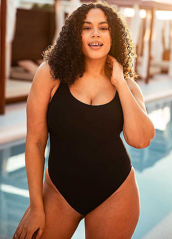 Curvy Kate Black Deep Dive Swimsuit 32K/Kk