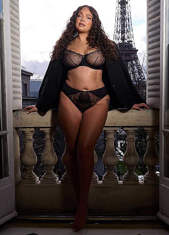 Curvy Kate Women's Black Happy Hour Brazilian Brief In | Size: Medium - Image 3