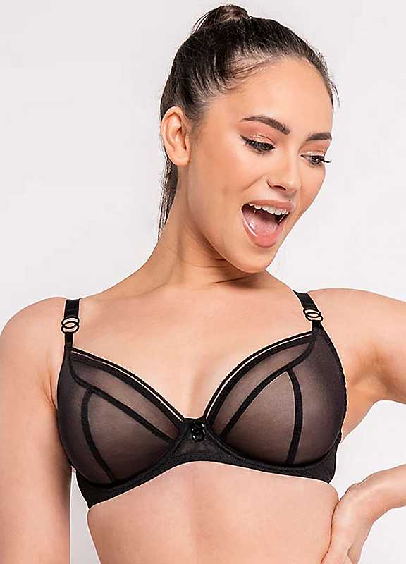 Curvy Kate Black Lifestyle Underwired Plunge Bra 30J