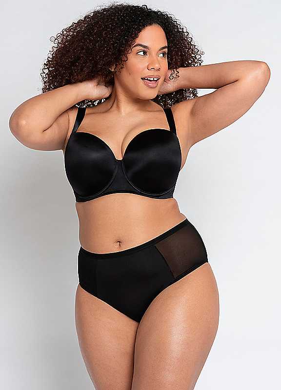 Curvy Kate Smoothie Underwired Strapless Bra Black Zombie Products