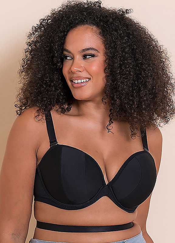 Curvy Kate Black Superhero Underwired Super Plunge Multiway Bra